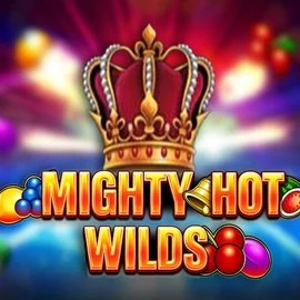 Mighty Hot Wilds slot logo by Inspired Gaming at Beep Beep Casino