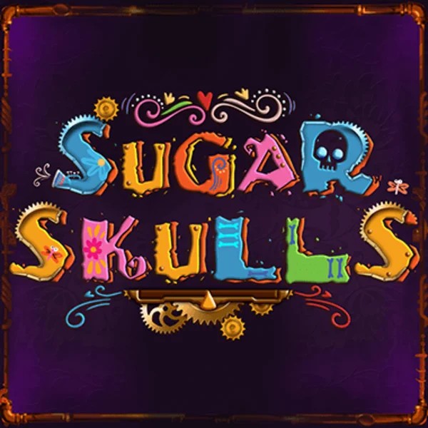 Sugar Skulls slot logo by Booming Games at Beep Beep Casino