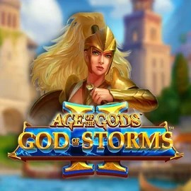 Age Of The Gods: God Of Storms 2 online game logo by Playtech on beepbeep-casino.org