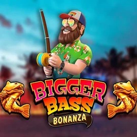 Bigger Bass Bonanza slot logo by Pragmatic Play at Beep Beep Casino