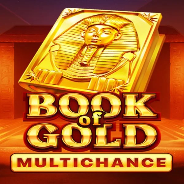 Book of Gold Multichance slot logo by Playson at Beep Beep Casino