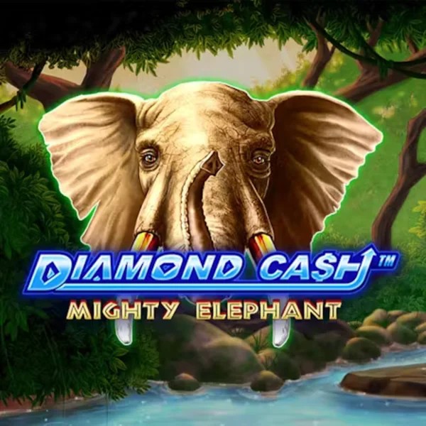 Slots logo of Diamond Cash Mighty Elephant from Greentube at Beep Beep Casino