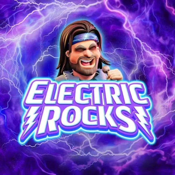 Electric Rocks logo – Slots by Inspired Gaming at Beep Beep Casino