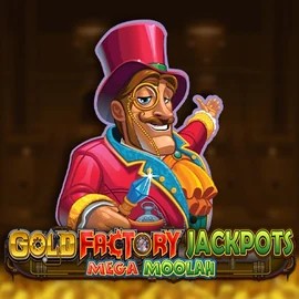 Gold Factory Jackpots Mega Moolah slot icon by Aurum Signature Studios, available at Beep Beep Casino