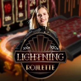Official Live Casino logo: Lightning Roulette by Evolution at Beep Beep Casino