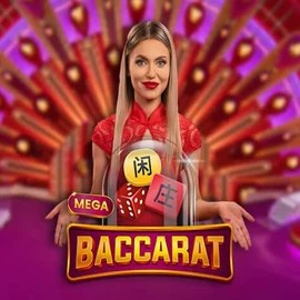 Mega Baccarat game by Pragmatic Play – logo hosted on Beep Beep Casino