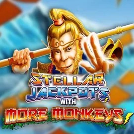 Stellar Jackpots with More Monkeys logo by Lightning Box Game at Beep Beep Casino