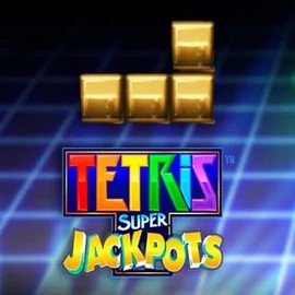 Tetris Super Jackpots slot visual from WMS available on beepbeep-casino.org
